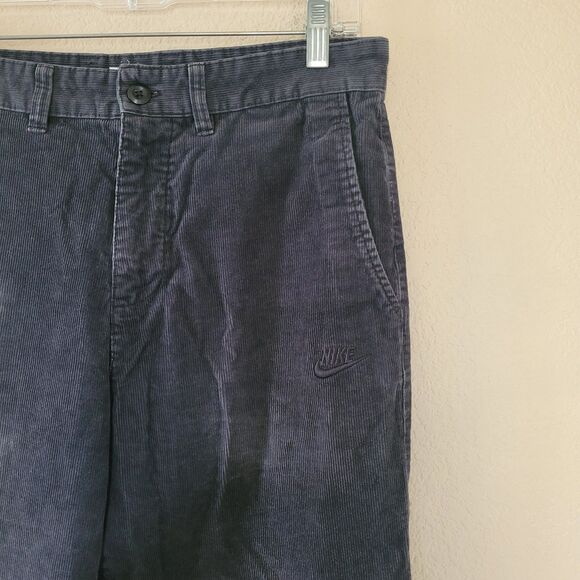 Mens Nike Club Corduroy Chino Pants Charcoal Gray Size W30 x L32 FZ0786-010 - Picture 3 of 10